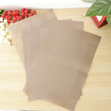 Maxbell 4pcs PVC Rectangle Placemat Heat Insulation Pad Dining Table Mat Khaki - Aladdin Shoppers