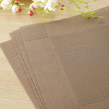 Maxbell 4pcs PVC Rectangle Placemat Heat Insulation Pad Dining Table Mat Khaki - Aladdin Shoppers