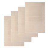 Maxbell 4pcs PVC Rectangle Placemat Heat Insulation Pad Dining Table Mat Khaki - Aladdin Shoppers