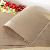 Maxbell 4pcs PVC Rectangle Placemat Heat Insulation Pad Dining Table Mat Khaki - Aladdin Shoppers