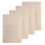 Maxbell 4pcs PVC Rectangle Placemat Heat Insulation Pad Dining Table Mat Khaki - Aladdin Shoppers