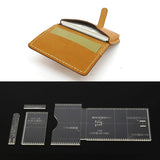 Maxbell 4Pcs Small Wallet Card Bag Holder Leather Acrylic Template Pattern Stencil - Aladdin Shoppers