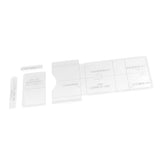 Maxbell 4Pcs Small Wallet Card Bag Holder Leather Acrylic Template Pattern Stencil - Aladdin Shoppers