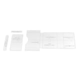 Maxbell 4Pcs Small Wallet Card Bag Holder Leather Acrylic Template Pattern Stencil - Aladdin Shoppers