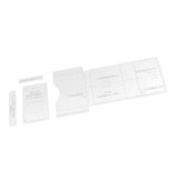 Maxbell 4Pcs Small Wallet Card Bag Holder Leather Acrylic Template Pattern Stencil - Aladdin Shoppers