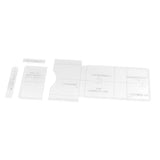 Maxbell 4Pcs Small Wallet Card Bag Holder Leather Acrylic Template Pattern Stencil - Aladdin Shoppers