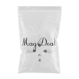 Maxbell 4Pieces Alloy Tire Stem Valve Caps Dust Cover for Motorcycle Silver + Black - Aladdin Shoppers