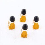 Maxbell 4Pieces Alloy Tire Stem Valve Caps Dust Cover for Motorcycle Yellow + Black - Aladdin Shoppers