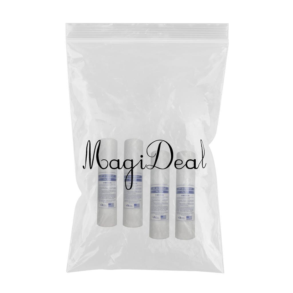 Maxbell 4x PP Cotton Pre Sediment Filter Replace 5-Micron for Water Purifier 10inch - Aladdin Shoppers