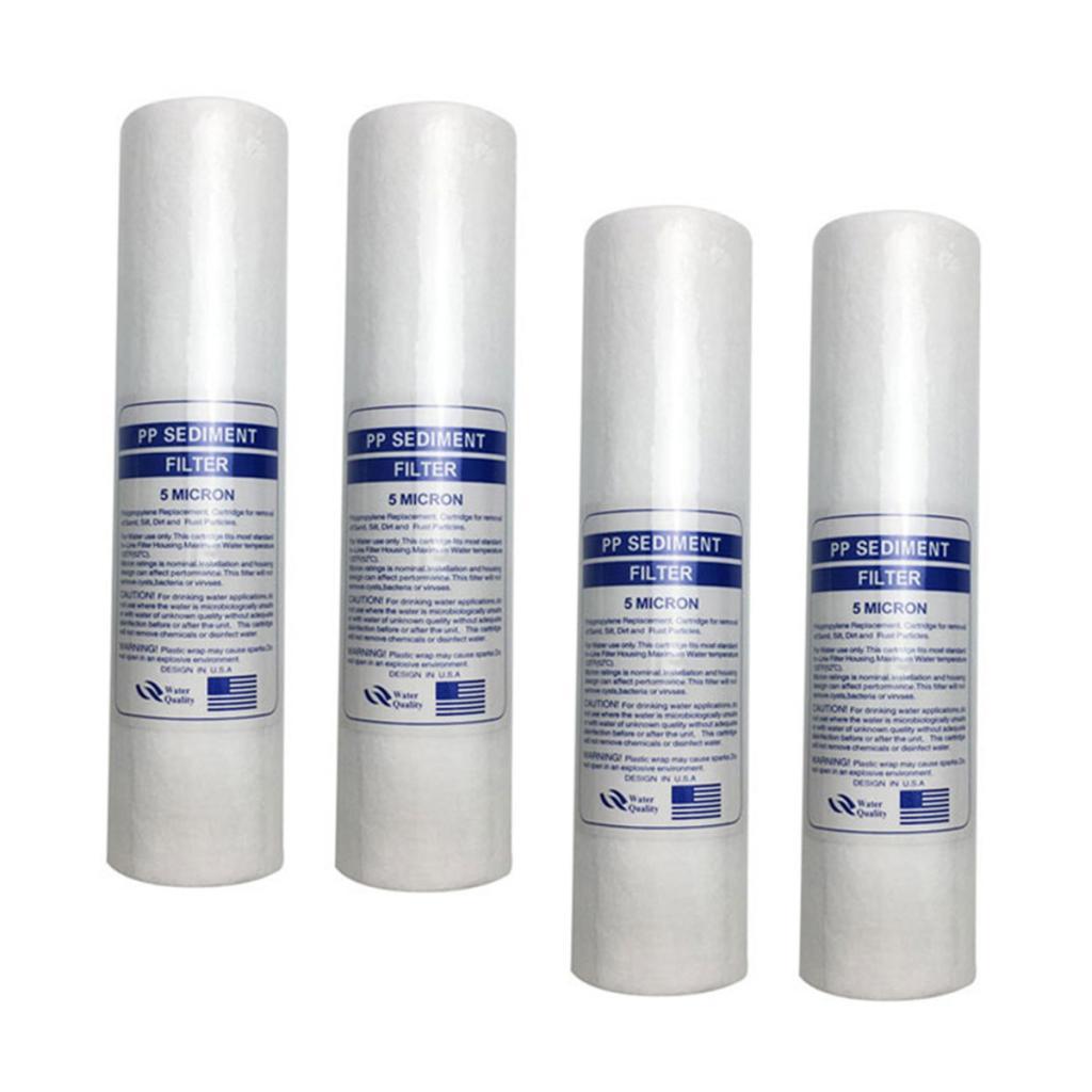 Maxbell 4x PP Cotton Pre Sediment Filter Replace 5-Micron for Water Purifier 10inch - Aladdin Shoppers