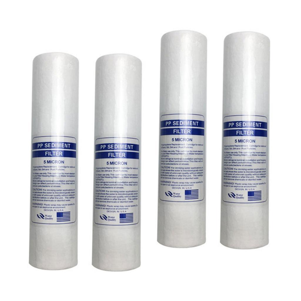 Maxbell 4x PP Cotton Pre Sediment Filter Replace 5-Micron for Water Purifier 10inch - Aladdin Shoppers