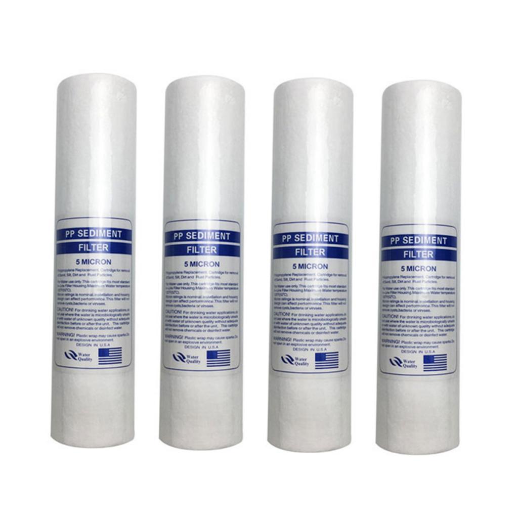 Maxbell 4x PP Cotton Pre Sediment Filter Replace 5-Micron for Water Purifier 10inch - Aladdin Shoppers