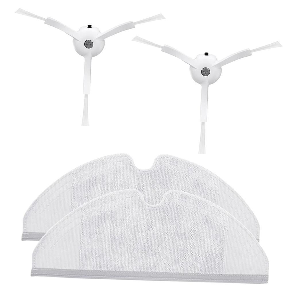 Maxbell 4x Vacuum Cleaner Hepa Filter Side Brush Mop Cloths Xiaomi Roborock Parts - Aladdin Shoppers