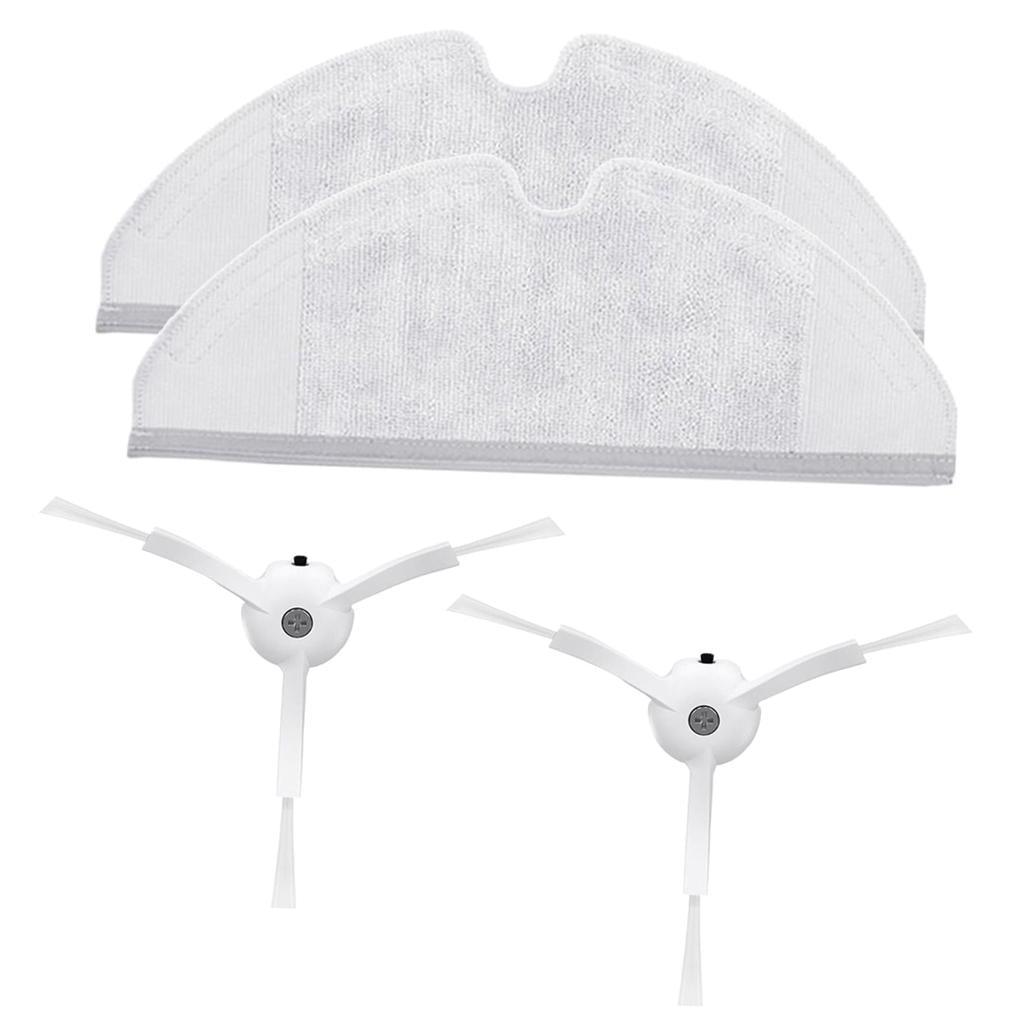 Maxbell 4x Vacuum Cleaner Hepa Filter Side Brush Mop Cloths Xiaomi Roborock Parts - Aladdin Shoppers