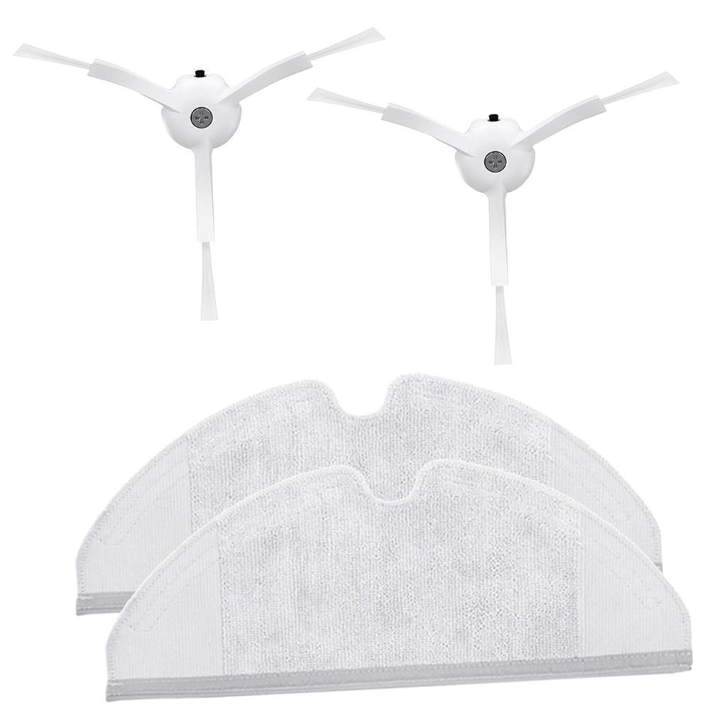Maxbell 4x Vacuum Cleaner Hepa Filter Side Brush Mop Cloths Xiaomi Roborock Parts - Aladdin Shoppers
