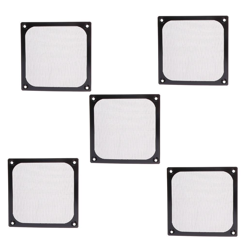 Maxbell 5 pack of PC Cooler 120mm Dustproof Case Fan Dust Filter Guard Grill Protector Cover - Aladdin Shoppers