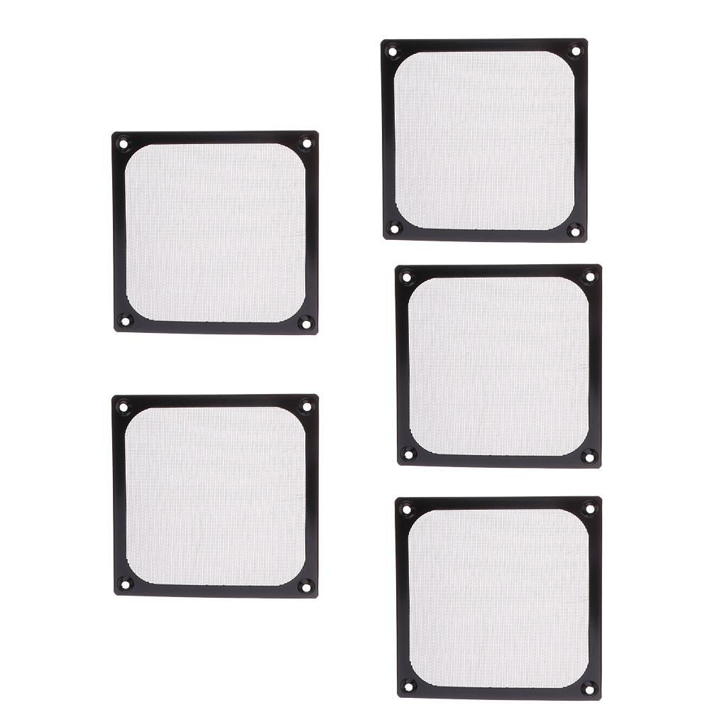 Maxbell 5 pack of PC Cooler 120mm Dustproof Case Fan Dust Filter Guard Grill Protector Cover - Aladdin Shoppers