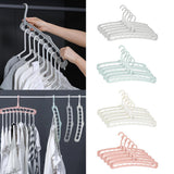 Maxbell 5 Pcs Clothes Coat Hanger Wardrobe Space Save Organizer Multifunction Gray - Aladdin Shoppers
