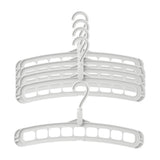 Maxbell 5 Pcs Clothes Coat Hanger Wardrobe Space Save Organizer Multifunction Gray - Aladdin Shoppers