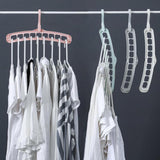 Maxbell 5 Pcs Clothes Coat Hanger Wardrobe Space Save Organizer Multifunction Gray - Aladdin Shoppers