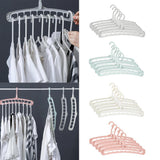 Maxbell 5 Pcs Clothes Coat Hanger Wardrobe Space Save Organizer Multifunction Gray - Aladdin Shoppers