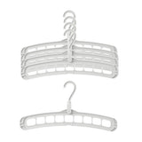 Maxbell 5 Pcs Clothes Coat Hanger Wardrobe Space Save Organizer Multifunction Gray - Aladdin Shoppers