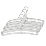 Maxbell 5 Pcs Clothes Coat Hanger Wardrobe Space Save Organizer Multifunction Gray - Aladdin Shoppers