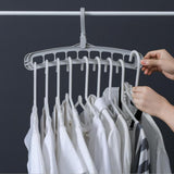 Maxbell 5 Pcs Clothes Coat Hanger Wardrobe Space Save Organizer Multifunction Gray - Aladdin Shoppers
