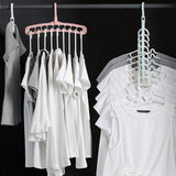 Maxbell 5 Pcs Clothes Coat Hanger Wardrobe Space Save Organizer Multifunction Gray - Aladdin Shoppers