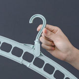 Maxbell 5 Pcs Clothes Coat Hanger Wardrobe Space Save Organizer Multifunction Green - Aladdin Shoppers
