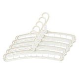 Maxbell 5 Pcs Clothes Coat Hanger Wardrobe Space Save Organizer Multifunction White - Aladdin Shoppers