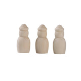 Maxbell 5 Piece Unfinished Wood Blank DIY Family People Wooden Peg Dolls Bodies for Craft - Aladdin Shoppers