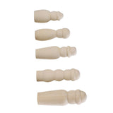 Maxbell 5 Piece Unfinished Wood Blank DIY Family People Wooden Peg Dolls Bodies for Craft - Aladdin Shoppers