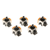 Maxbell 5 Pieces Analog 3D Button Joystick Stick Rocker Sensor Replacement for Sony PS 4 - Yellow - Aladdin Shoppers
