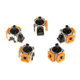 Maxbell 5 Pieces Analog 3D Button Joystick Stick Rocker Sensor Replacement for Sony PS 4 - Yellow - Aladdin Shoppers