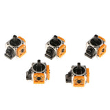 Maxbell 5 Pieces Analog 3D Button Joystick Stick Rocker Sensor Replacement for Sony PS 4 - Yellow - Aladdin Shoppers