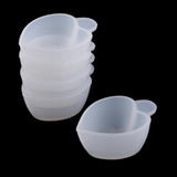 Maxbell 5 Pieces clear food safe silicone reusable mixing cup measuring cups liquid epoxy resin hobby craft casting jewelry making diy tools - Aladdin Shoppers