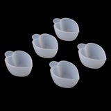 Maxbell 5 Pieces clear food safe silicone reusable mixing cup measuring cups liquid epoxy resin hobby craft casting jewelry making diy tools - Aladdin Shoppers