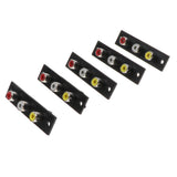 Maxbell 5 Pieces Female to Female 3-RCA Adapter Extension AV Audio Video Adapter - Aladdin Shoppers