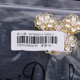 Maxbell 5 Pieces Gold Alloy Rhinestone Flower Shank Buttons Clothing Sewing Button 20mm - Aladdin Shoppers