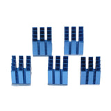 Maxbell 5 Pieces Set Blue Adhesive Heat Sink Cooling Set for 3D Printer Parts A4988 Motor Drive - Aladdin Shoppers