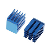 Maxbell 5 Pieces Set Blue Adhesive Heat Sink Cooling Set for 3D Printer Parts A4988 Motor Drive - Aladdin Shoppers