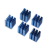 Maxbell 5 Pieces Set Blue Adhesive Heat Sink Cooling Set for 3D Printer Parts A4988 Motor Drive - Aladdin Shoppers