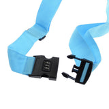 Maxbell 50-95cm Luggage Strap Adjustable Travel Belt w/ 3-Dial Combination Lock Blue - Aladdin Shoppers