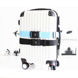 Maxbell 50-95cm Luggage Strap Adjustable Travel Belt w/ 3-Dial Combination Lock Blue - Aladdin Shoppers