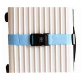 Maxbell 50-95cm Luggage Strap Adjustable Travel Belt w/ 3-Dial Combination Lock Blue - Aladdin Shoppers