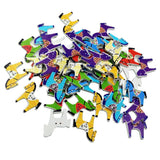 Maxbell 50 Pieces 2 Hole Mixed Horse Wood Buttons Clothing Decor DIY Sewing Scrapbooking - Aladdin Shoppers