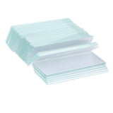 Maxbell 50 Pieces 75x25mm Square Microscope Glass Slide Biology Experiment Supplies - Aladdin Shoppers