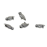 Maxbell 50 Pieces Tibetan silver 3D Carved Owl Pendants Charms for DIY Necklaces Jewelry Findings