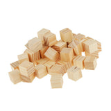 Maxbell 50 Wooden Square Scrabble Tiles For Crafts Wood 20*20mm - Aladdin Shoppers